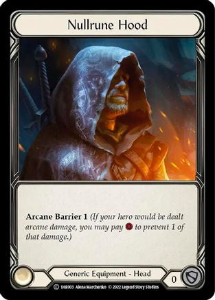 Nullrune Hood (1HR003) - Blitz Deck: Historic Pack 1 - Rhinar