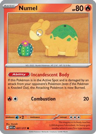 Numel (27) Reverse Holofoil - Ascended Heroes