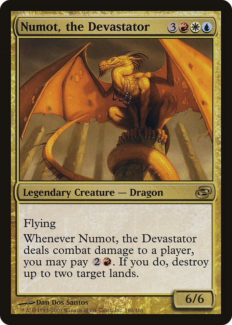 Numot, the Devastator (160) - Planar Chaos Foil