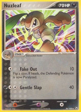 Nuzleaf (36) Reverse Holofoil - Power Keepers