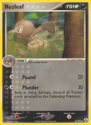 Nuzleaf (41) Reverse Holofoil - Legend Maker