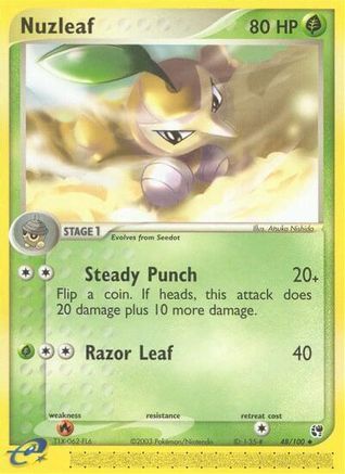 Nuzleaf (48) Reverse Holofoil - Sandstorm