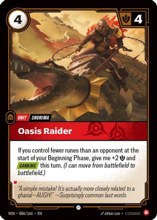 Oasis Raider (006) Foil - Vendetta