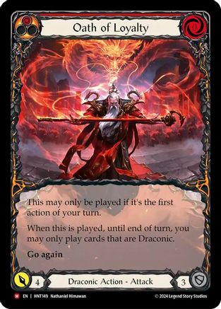 Oath of Loyalty (Extended Art) (HNT149) Rainbow Foil - The Hunted