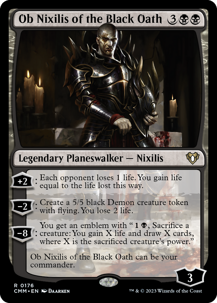 Ob Nixilis of the Black Oath (176) - Commander Masters