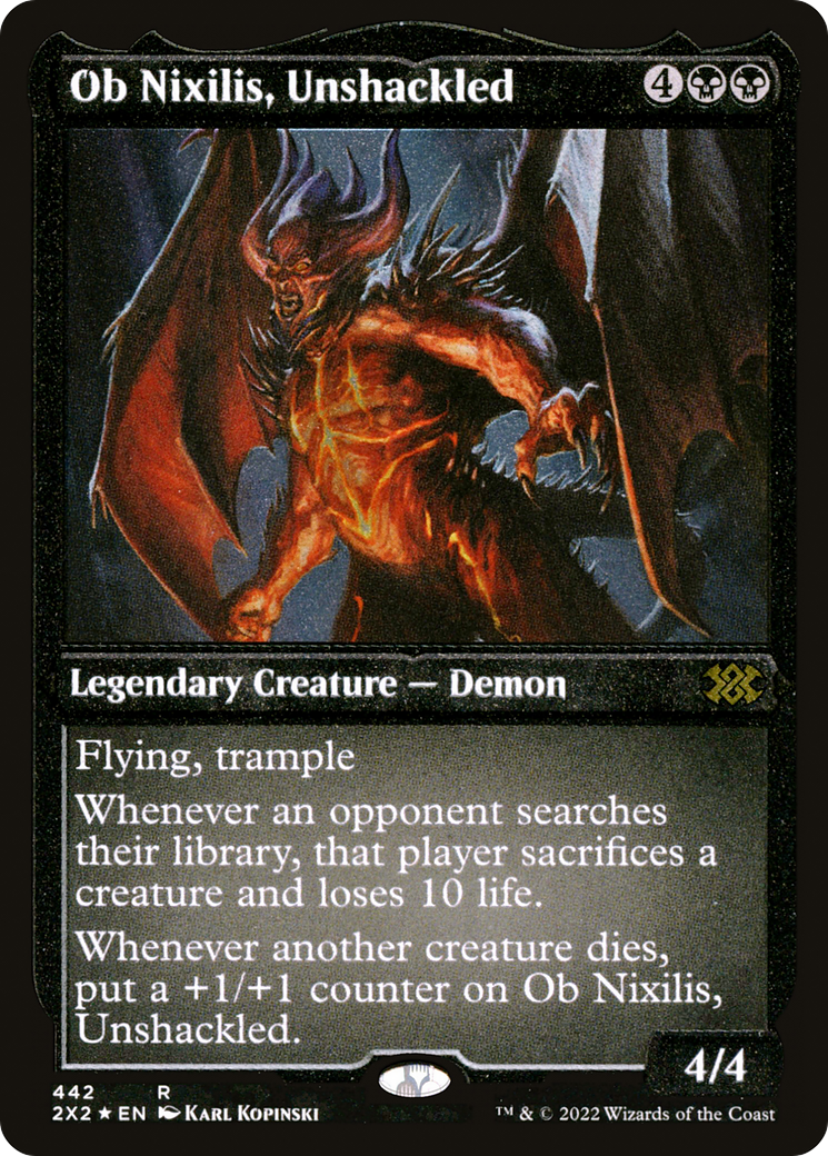 Ob Nixilis, Unshackled (442) Etched Foil - Double Masters 2022