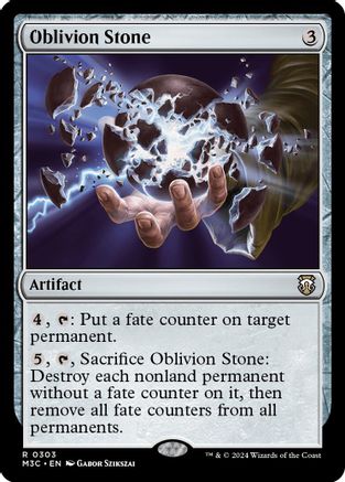 Oblivion Stone (303) Ripple Foil - Commander: Modern Horizons 3