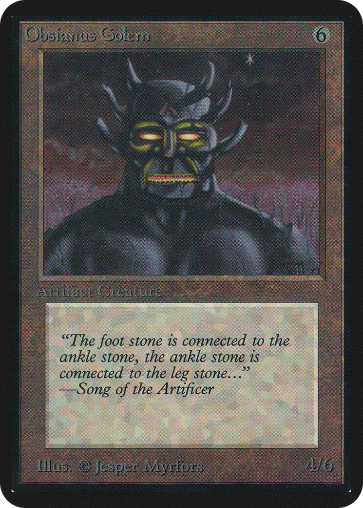 Obsianus Golem - Limited Edition Alpha