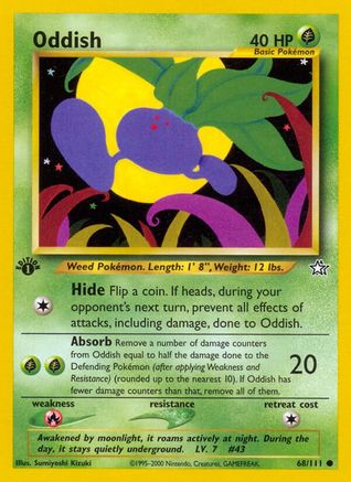 Oddish (68) (1st Edition) - Neo Genesis