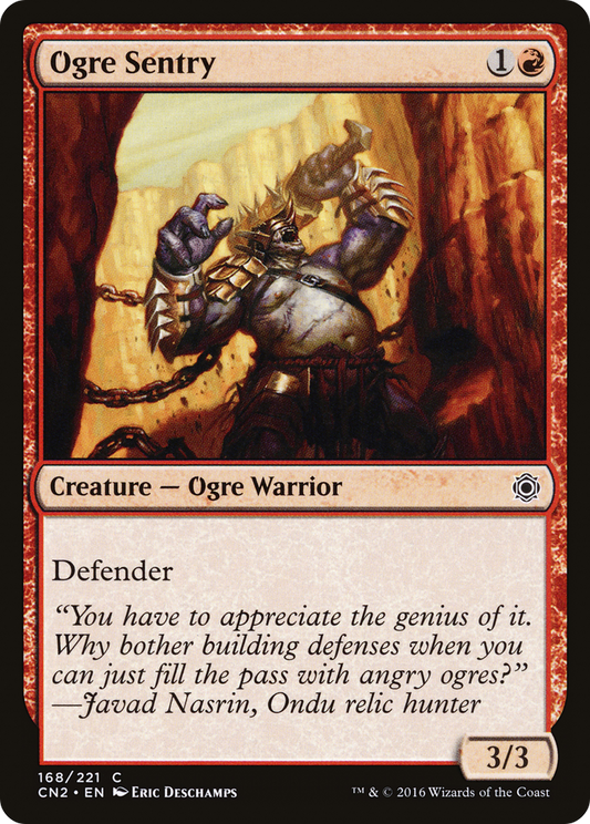 Ogre Sentry (168) Foil - Conspiracy: Take the Crown
