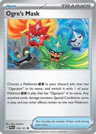 Ogre's Mask (118) Reverse Holofoil - Prismatic Evolutions