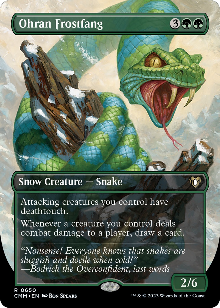 Ohran Frostfang (Borderless) (650) Foil - Commander Masters
