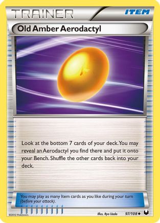 Old Amber Aerodactyl (97) Reverse Holofoil - Dark Explorers