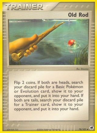 Old Rod (78) Reverse Holofoil - Dragon Frontiers