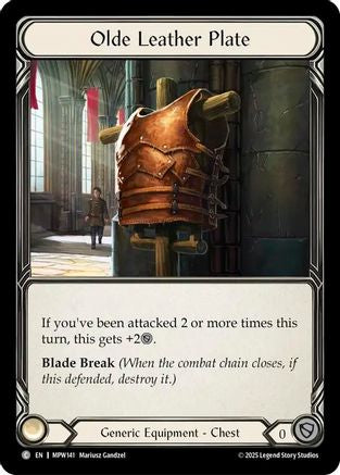 Olde Leather Plate (MPW141) - Mastery Pack Warrior