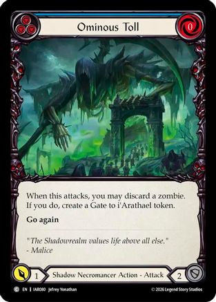 Ominous Toll (Blue) (IAR080) Rainbow Foil - Usurp the Shadow Throne