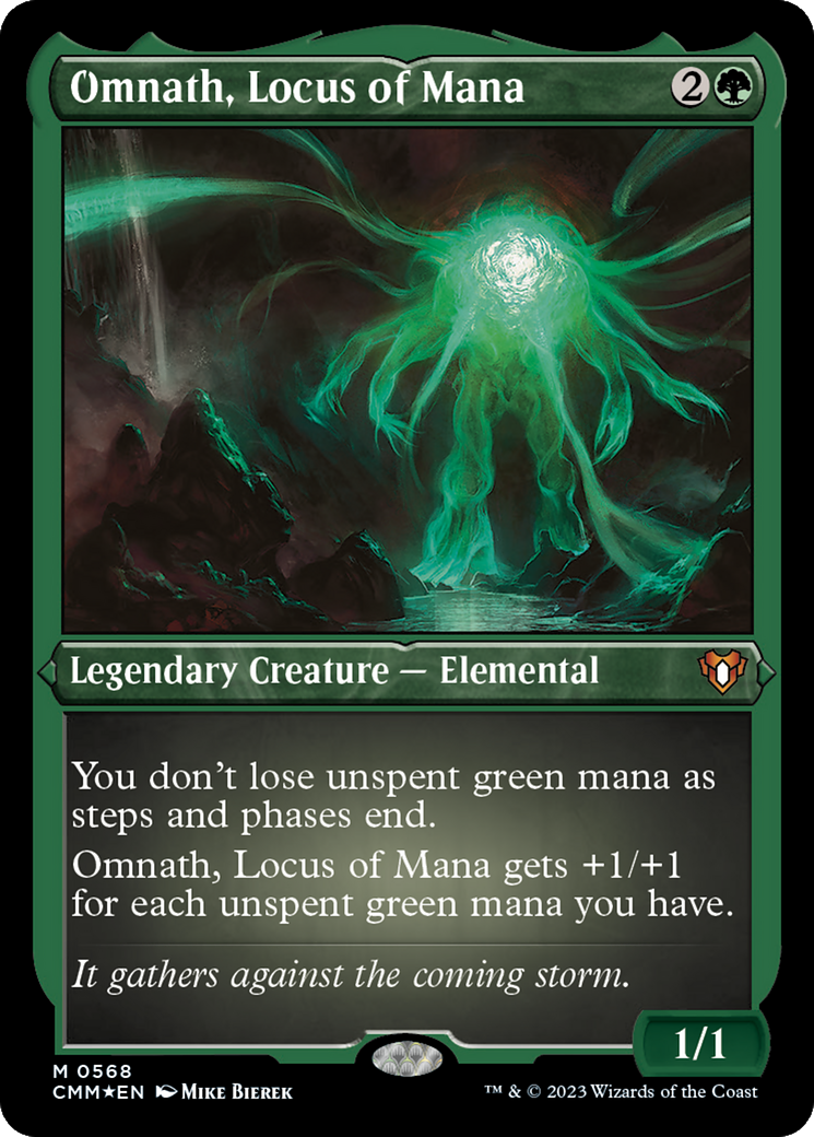 Omnath, Locus of Mana (568) Etched Foil - Commander Masters