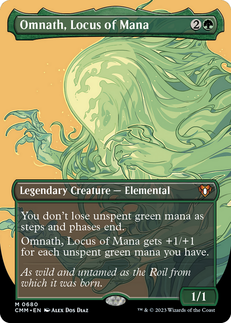 Omnath, Locus of Mana (Borderless) (680) Foil - Commander Masters