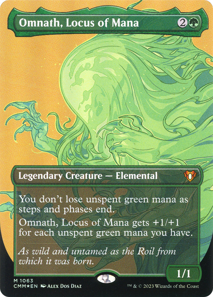 Omnath, Locus of Mana (Textured) (1063) Foil - Commander Masters