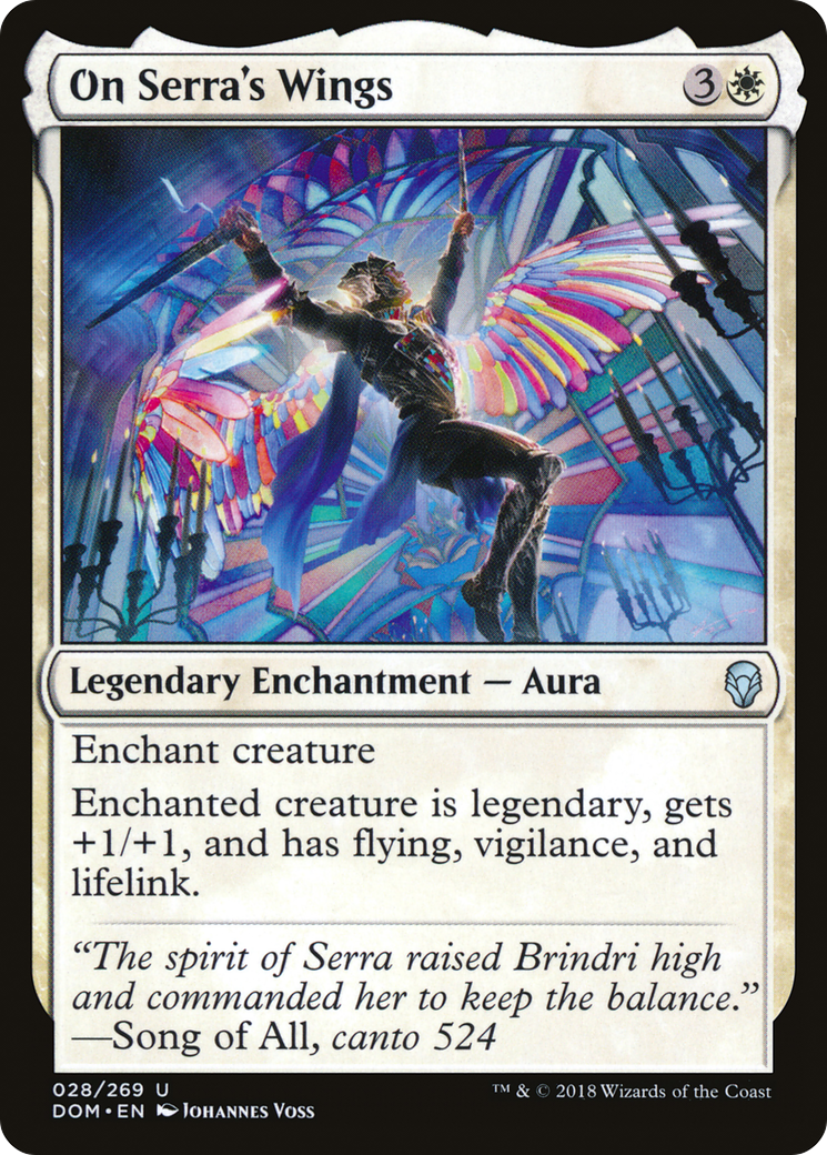On Serra's Wings (028) - Dominaria Foil