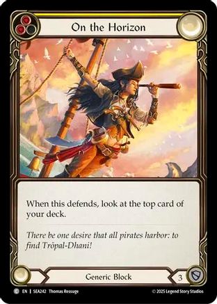 On the Horizon (Yellow) (SEA242) Rainbow Foil - High Seas