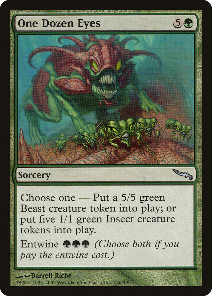 One Dozen Eyes (126) Foil - Mirrodin