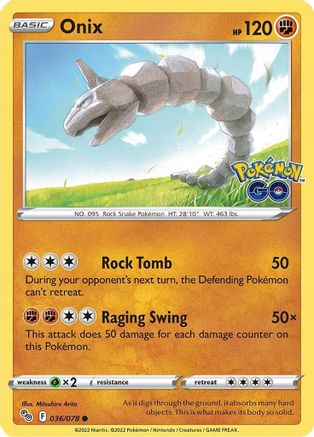 Onix (36) Reverse Holofoil - Pokemon GO