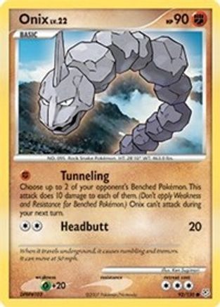 Onix (92) Reverse Holofoil - Diamond & Pearl