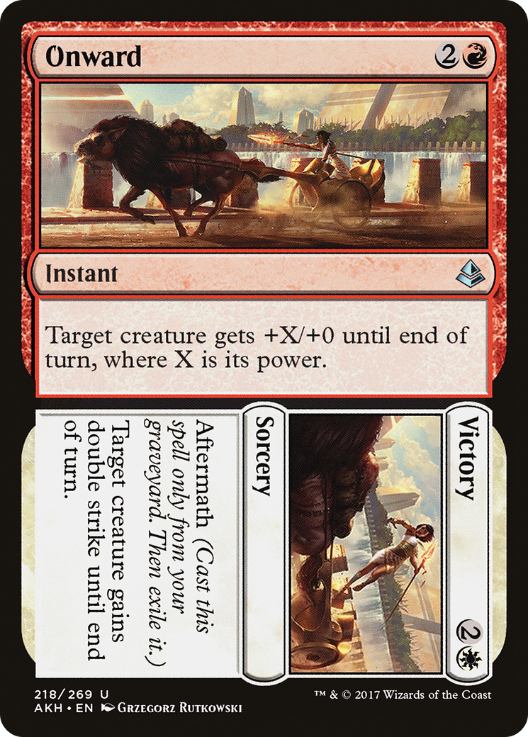 Onward // Victory (218) Foil - Amonkhet