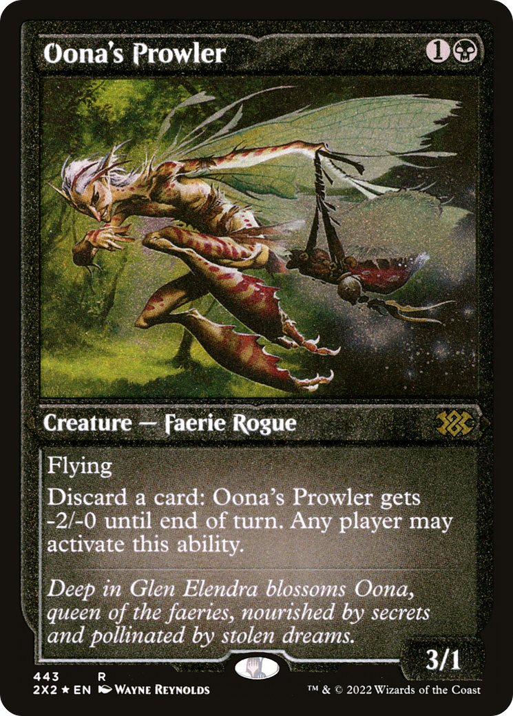 Oona's Prowler (443) Etched Foil - Double Masters 2022