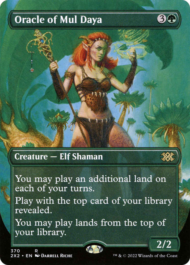 Oracle of Mul Daya (Borderless) (370) Foil - Double Masters 2022