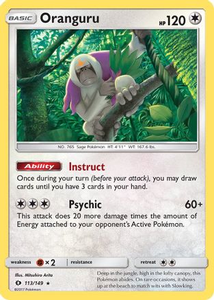 Oranguru (113) Holofoil - Sun & Moon