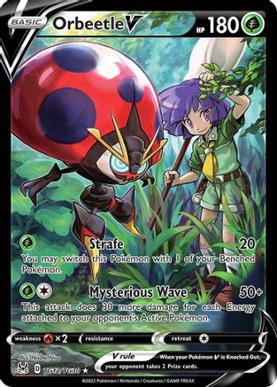 Orbeetle V (Alternate Full Art) (TG12) Holofoil - Lost Origin