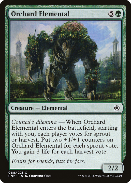 Orchard Elemental (068) Foil - Conspiracy: Take the Crown