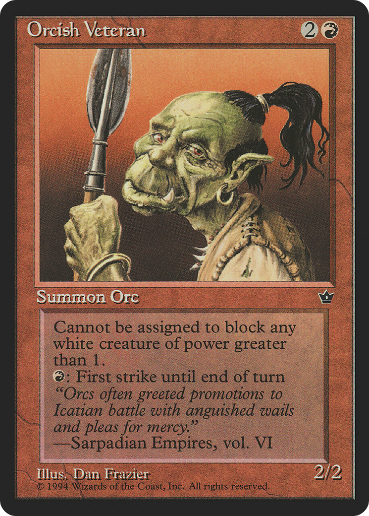 Orcish Veteran (b) - Fallen Empires