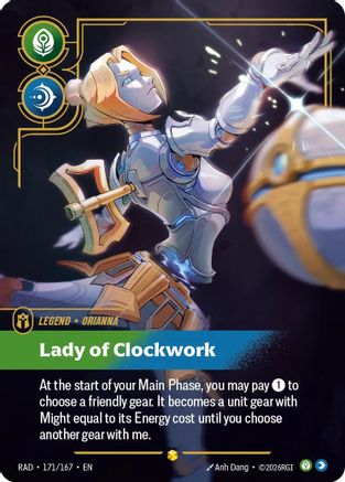 Orianna, Lady of Clockwork (Overnumbered) (171) Foil - Radiance