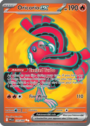 Oricorio ex (Full Art) (110) Holofoil - Phantasmal Flames