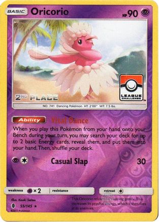Oricorio (League Challenge) [2nd Place] (55) Reverse Holofoil - Guardians Rising
