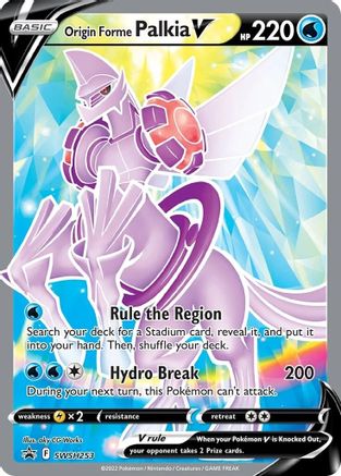 Origin Forme Palkia V (Full Art) (SWSH253) Holofoil - Black Star Promos