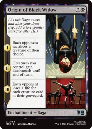 Origin of Black Widow (664) - Commander: Marvel Super Heroes
