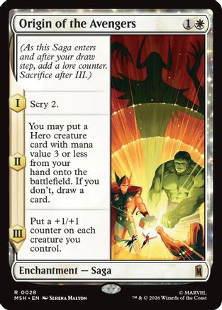 Origin of the Avengers (028) Foil - Marvel Super Heroes
