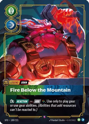 Ornn – Fire Below the Mountain (189) Foil - Spiritforged