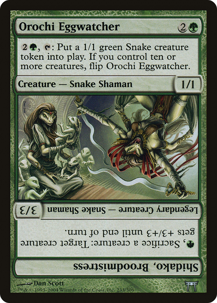 Orochi Eggwatcher // Shidako, Broodmistress (233) Foil - Champions of Kamigawa