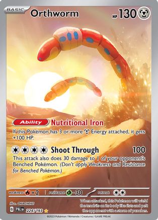Orthworm (224) Holofoil - Paldea Evolved
