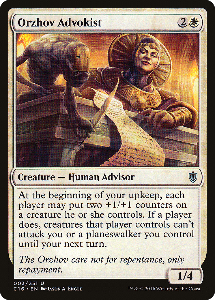 Orzhov Advokist (003) - Commander 2016