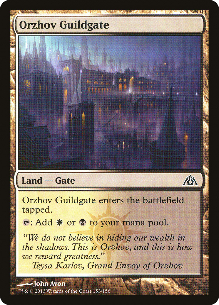 Orzhov Guildgate (153) Foil - Dragon's Maze
