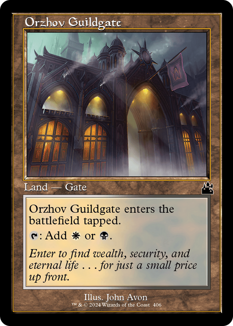 Orzhov Guildgate (Retro) (406) Foil - Ravnica Remastered