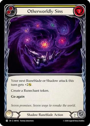 Otherworldly Sins (Yellow) (IAR142) Rainbow Foil - Usurp the Shadow Throne
