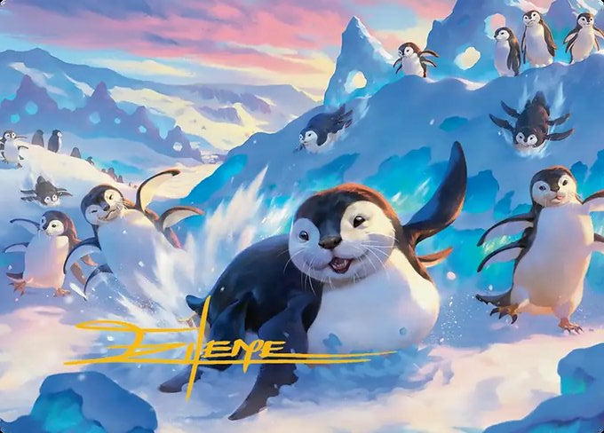 Otter-Penguin (004s) Gold-Stamped - Art Series: Avatar: The Last Airbender