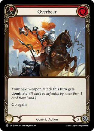 Overbear (Red) (MPW151) - Mastery Pack Warrior
